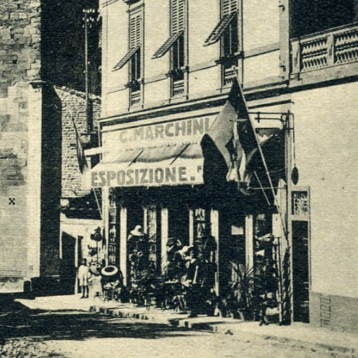 Esposizione dei lavori in paglia della ditta Cesare Marchini